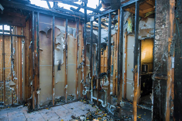 Professional Fire Damage Repair technician working in Katy, TX